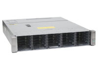 HPE StorageWorks D3700 Disk Enclosure // 25x SFF, 2x I/O SAS Modul, 2x PSU